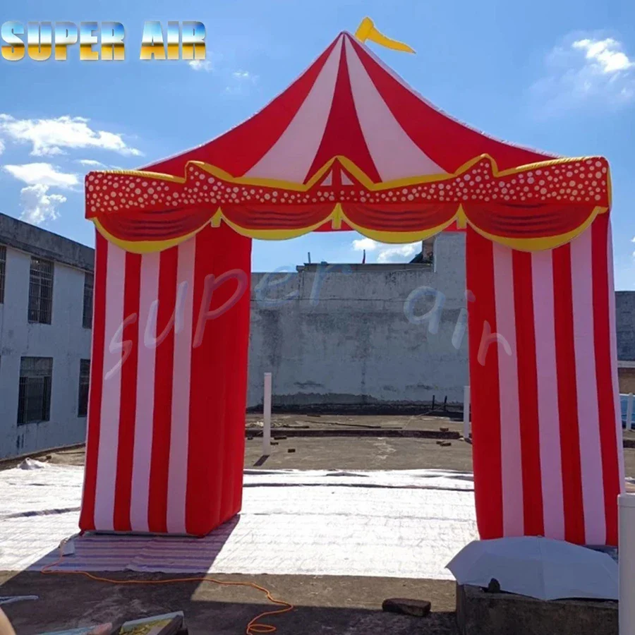 New product promotion custom beautiful Inflatable circus arch used for performance /stage background