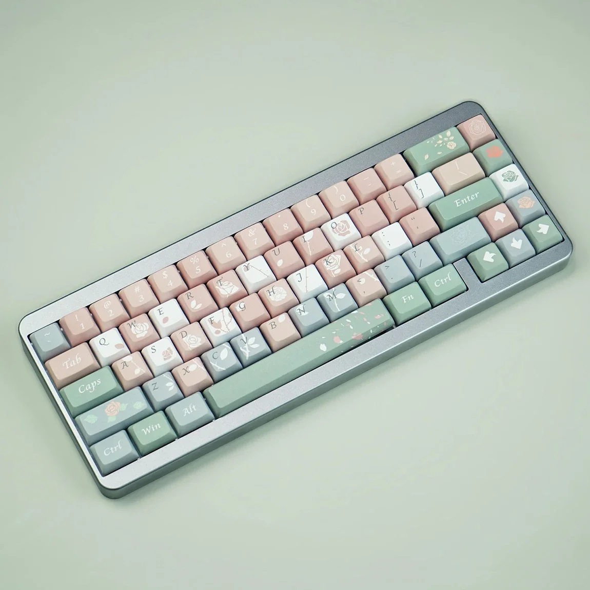 أغطية مفاتيح XDA Rose Gamer PBT Dye-sub لـ 61 63 64 67 68 75 84 87 ​ 96 104 108 لوحات المفاتيح الميكانيكية