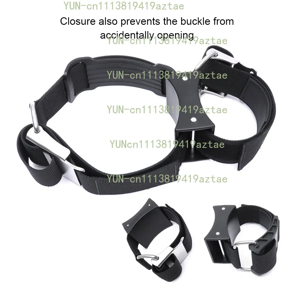 Scuba Diving Backup Bottle Strap Quick Release Adjustable Buckle Cylinder Holder Backup Multipurpose Cam Straps For 3L Tank