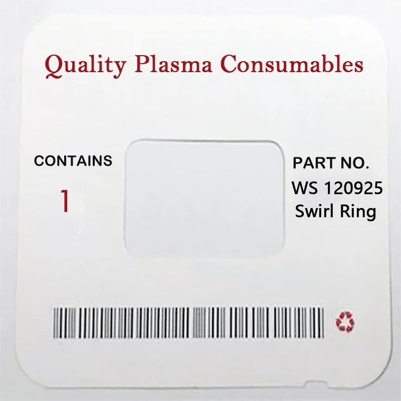 

WS 120925 Вихревое кольцо для воздушно-плазменной резака 1250, запасные части для расходных материалов, вторичный рынок, 1 шт.