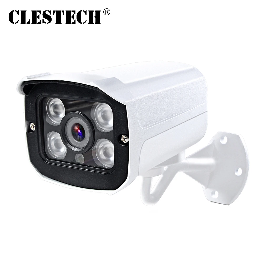 Metal 1200tvl Security Cctv Camera Hd Compatible Tv Waterproof Ip66 Outdoor Ir-cut 4led Array 35m Night Vision Upgrade For Home