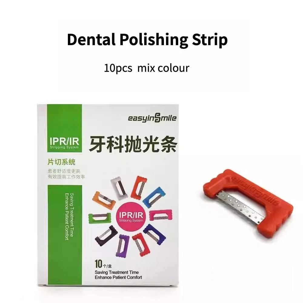 10Pcs Dental Polishing Strips IPR Interdental Stripping Orthodontic Teeth Finishing Strips Interproximal Reduction Polish Tool