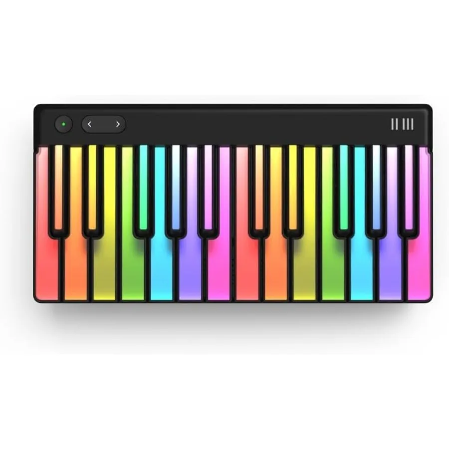 

ROLI Piano M + годовая подписка на ROLI Learn — интерактивная клавиатура для обучения игре на фортепиано для начинающих, черная, с сенсорным управлением.