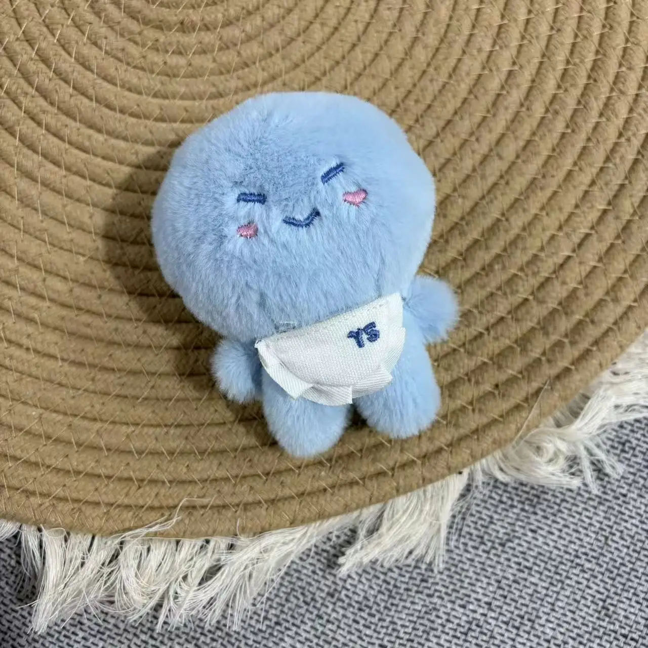 Super Junior Doll Keychain Cartoon Cute Soft Short Plush Pendant