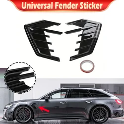 Universal Car Side Fender Vent Wing Cover Trim Fender Decoration for AUDI A3 8V A4  A6 B8 Q3 Q5 RS5 RS6 S3 For BMW E46 E90 F30