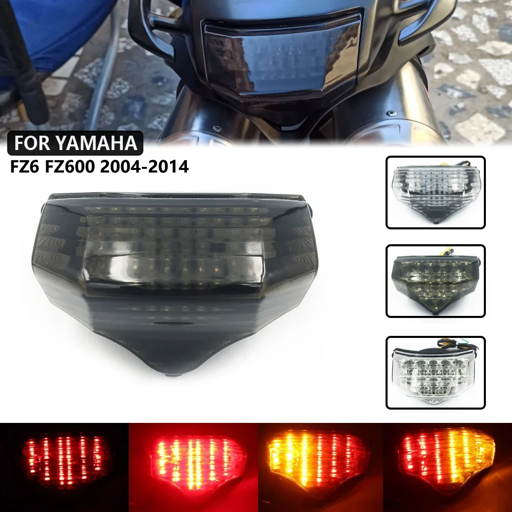 For YAMAHA FZ6 FAZER 600 FZ600 FZ6-S2 LED Rear Tail Brake Light Turn Signal Integrated Lamp Blinker Motorcycle Accessories