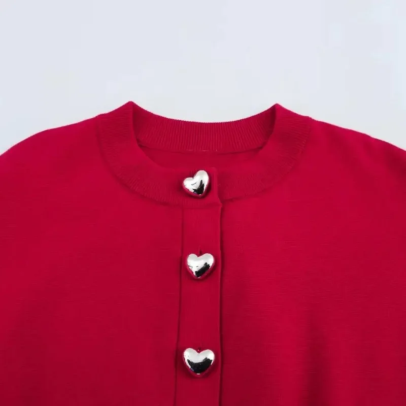 المرأة سترة مشغولة من الصوف بلون الخريف الشتاء سيدة طويلة الأكمام الجولة الرقبة مضلع سترة معاطف الإناث عادية فضفاض تريكو