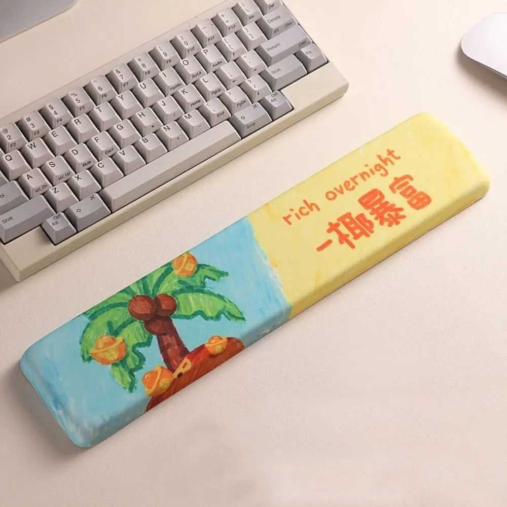 لوحة ماوس مبتكرة للوحة المفاتيح على شكل فاكهة، مسند معصم مريح على شكل رسوم كرتونية، مسند معصم مريح للكمبيوتر المحمول