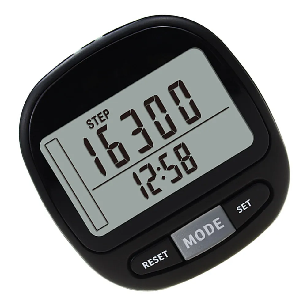 

Комплект из 3D-шагомера-клипсы с большим экраном: точный портативный счетчик шагов для ходьбы, спорта, походов, подсчета сожженных калорий