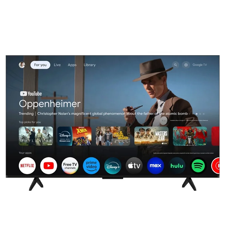 Tv Smart 85 Inch 4k  hd Qled Android Wifi google System 120Hz Refresh for Gaming TV HDR10+ Low Blue Light / Flicker-Free