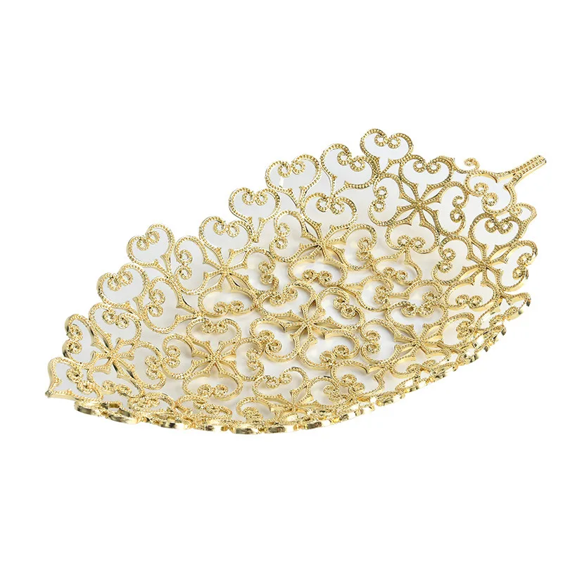 

Light luxury simple modern creative metal storage fruit tray model room study living room