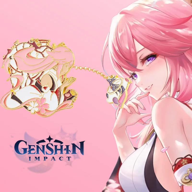 لعبة جينشين إمباكت كايديهارا كازوها فينتي تارتاليا ياي ميكو ميدالية معدنية هدية