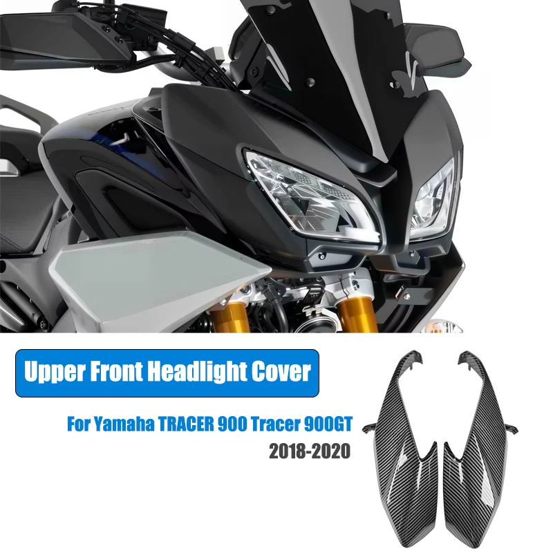 FOR Yamaha TRACER 900 GT 2018‑2020 2019 Upper Front Headlight Side Panel Fairing Cowl Protector Cover Motorcycle Accessories