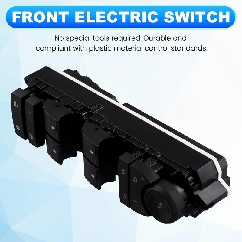 Power Window Switch Front Left Driver Side For Cadillac Escalade 2007-2008 Accessories 15906883 15118557 DWS1620