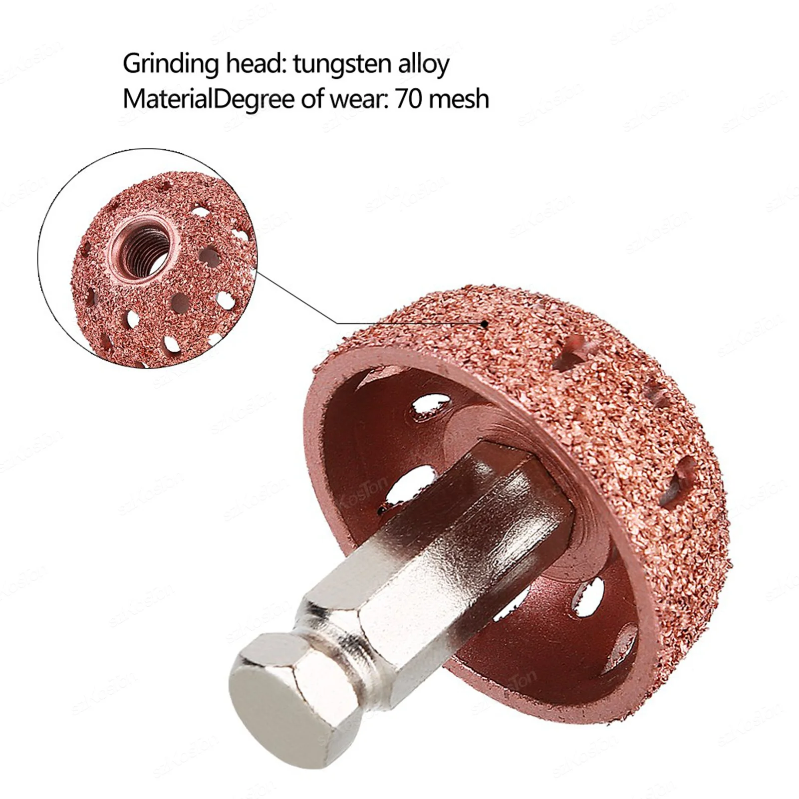 Tungsten Alloy Buffing Wheel Bowl Type Grinding Pad Grinder Power Tool Accessories Grinding Pad Car Buffing Automotive Tool