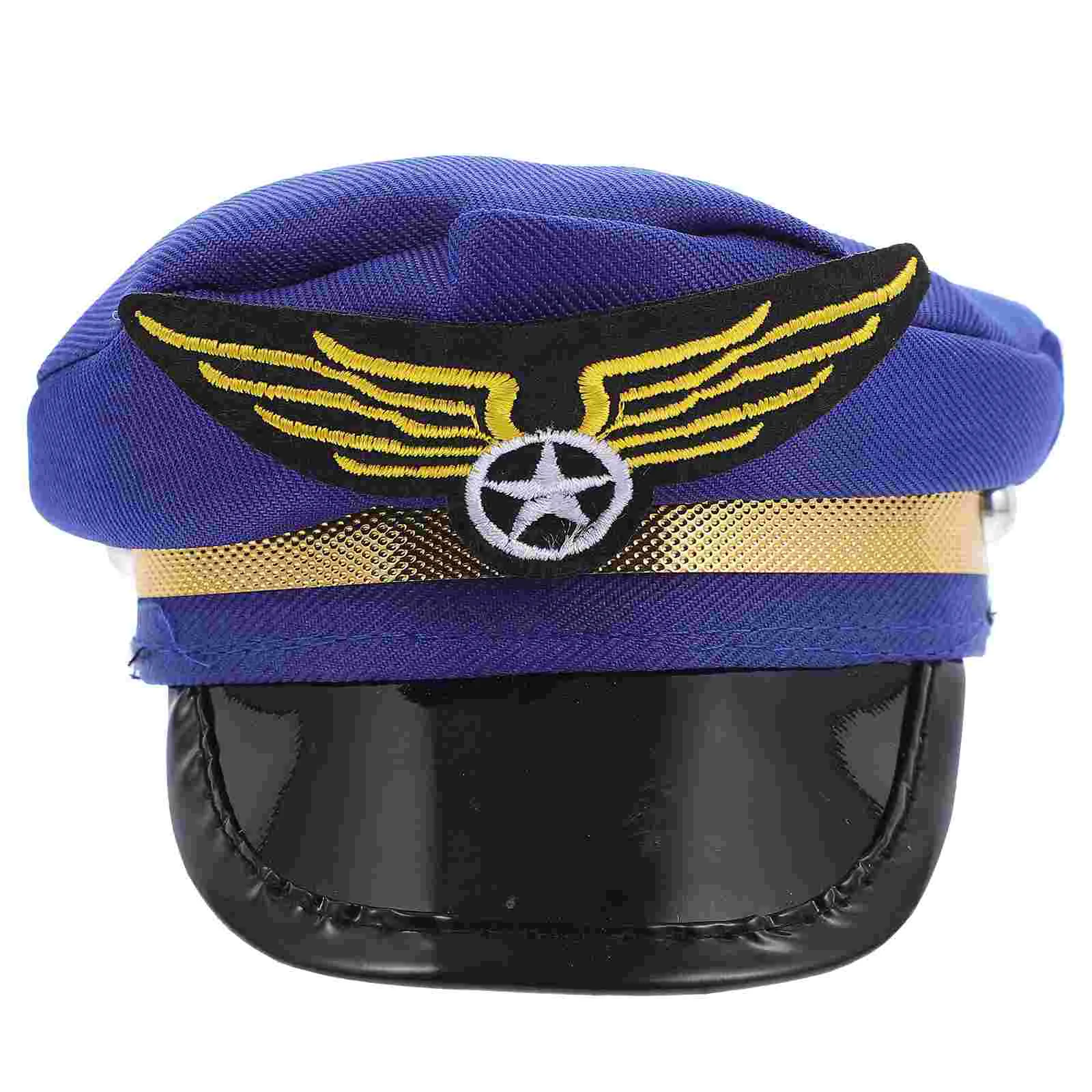 

Hat Dog Pet Halloween Captain Cosplay Cap Headgear Cat Costume Headwear Cop Airline Mini Bakerboy Hats Sailor Kids Dress Fancy