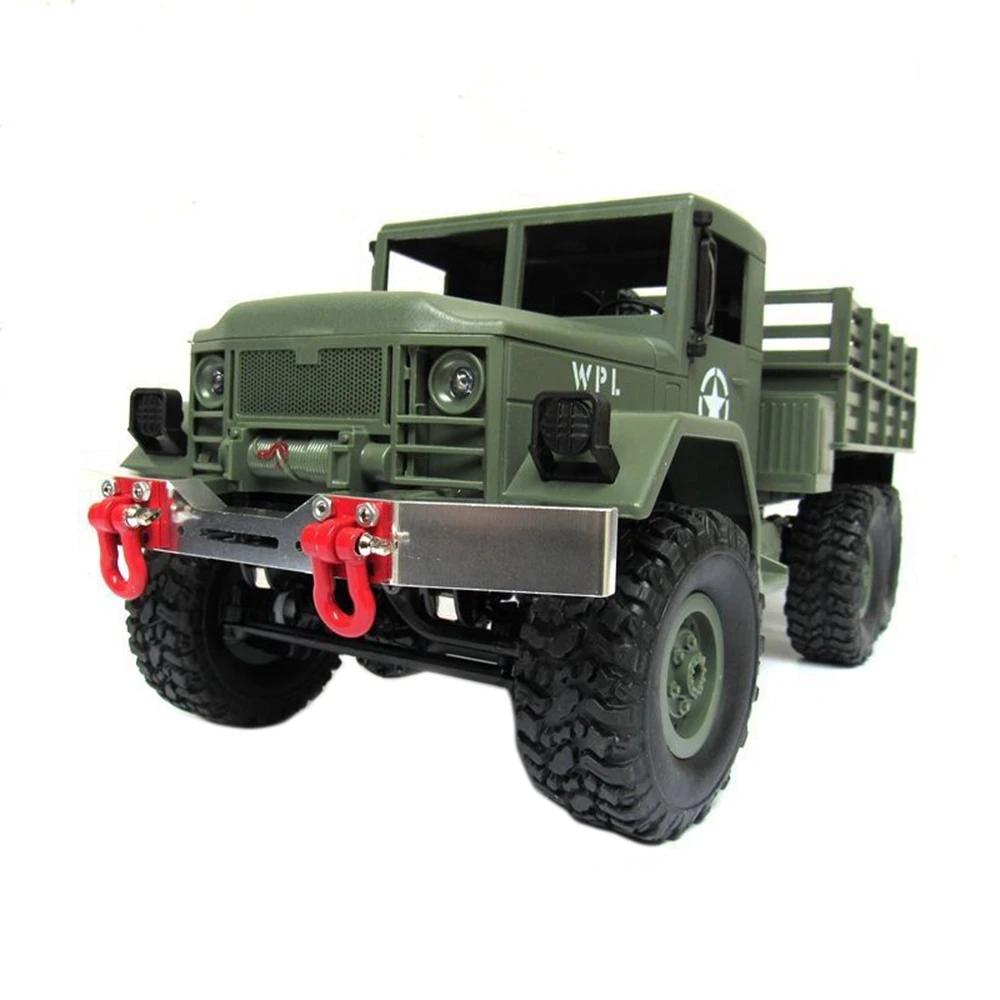 المصد الأمامي المعدني BAAA مع خطاف السحب لـ WPL B14 B24 B16 B36 JJRC Q60 Q61 Q62 Q63 RC قطع غيار السيارات، B