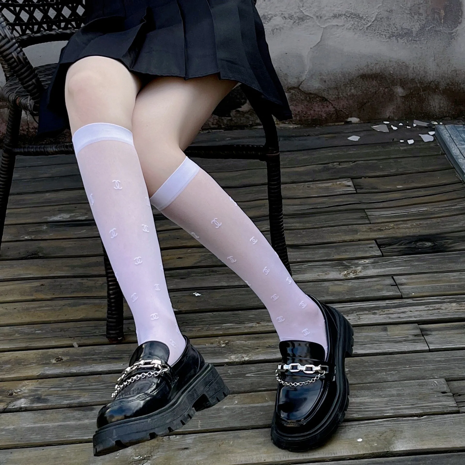 2023 High-grade Flocked Stockings, New Trend Brand In Spring and Summer, Tiktok Medium Hose, Pressure Leggy Cute Socks Brand