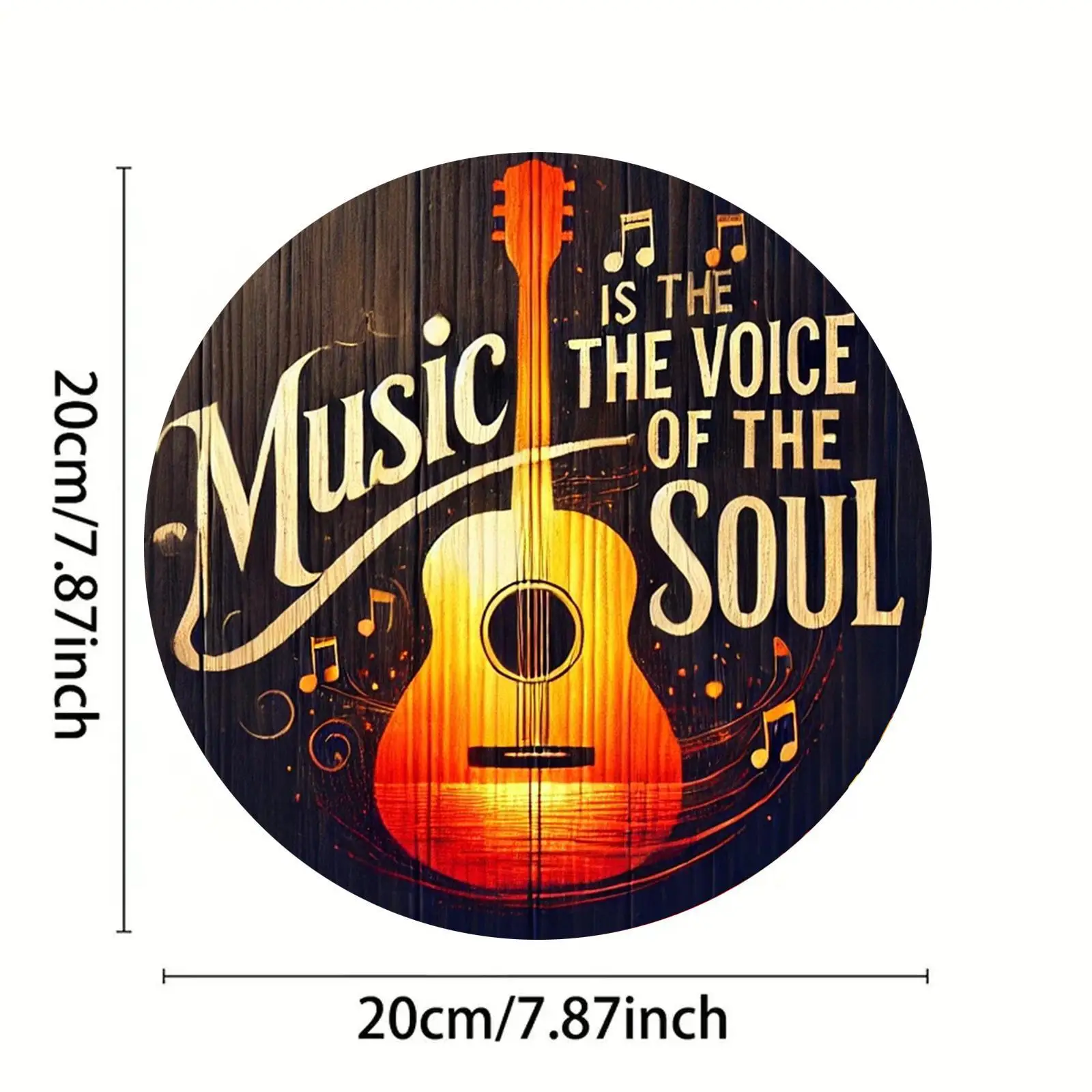 Round aluminum signage, durable mural, easy to hang home, office, bar decoration - 