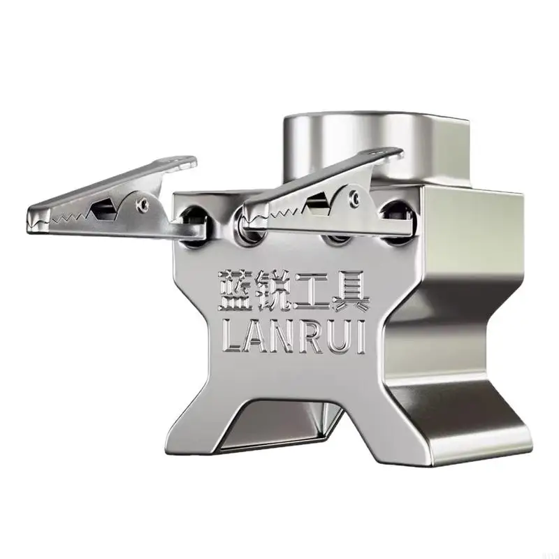 Steel 2 Clip Holder Stand with Serrated Grip for Small Part Repair, Assembly Alignment, Board Positioning and Worktable M4YD