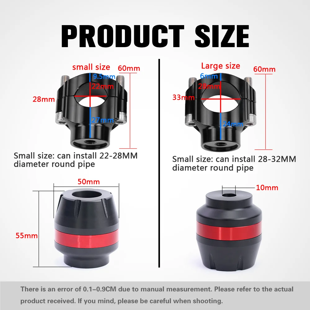 CNC Universal Motorrad Zubehör Anti-drop ball rahmen körper anti-drop bar rohr klemme anti-herbst stange stoßstange für Zontes 368G