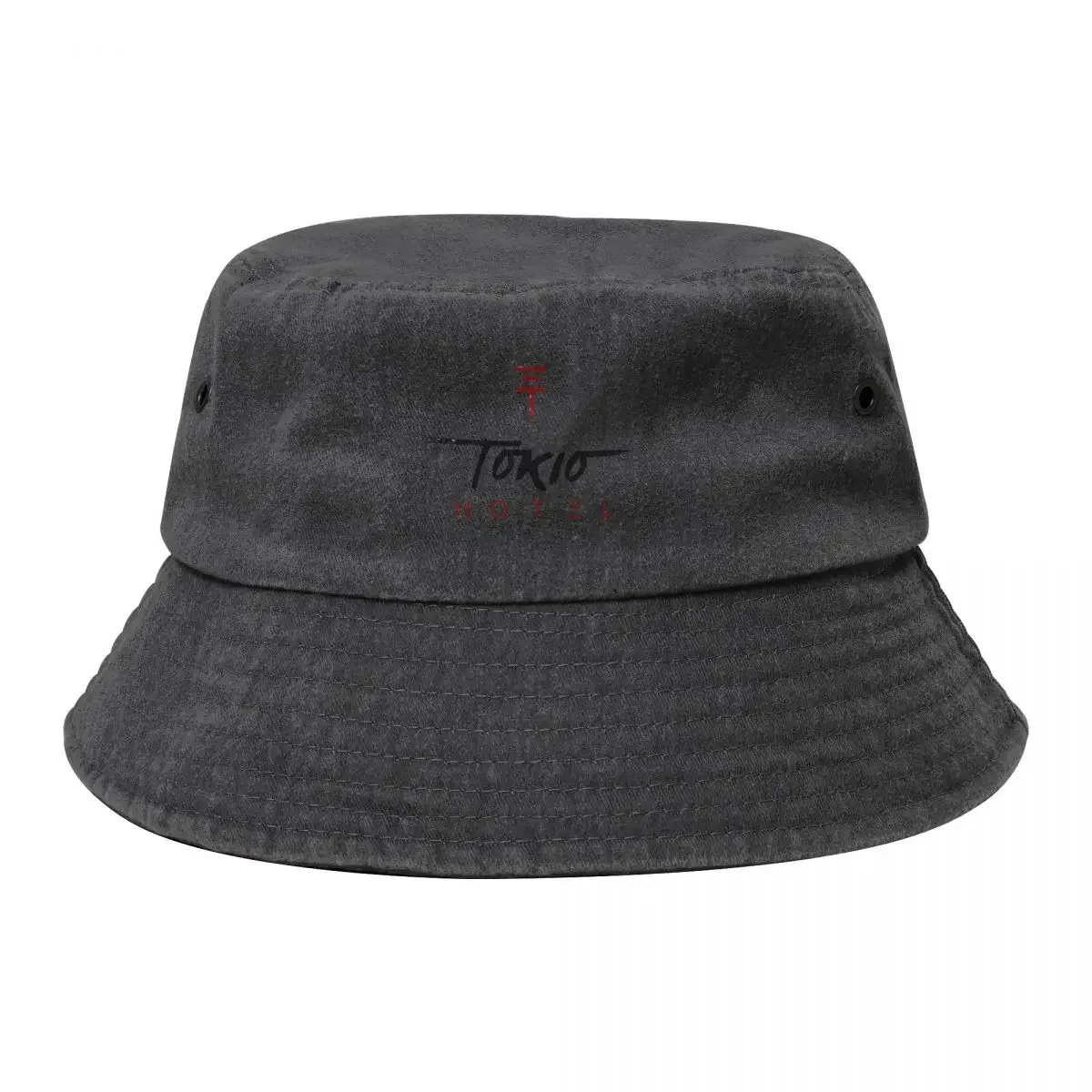 Tokio Hotel Logo (black, red) Bucket Hat Hat Baseball Cap Dropshipping Hats Man Women's