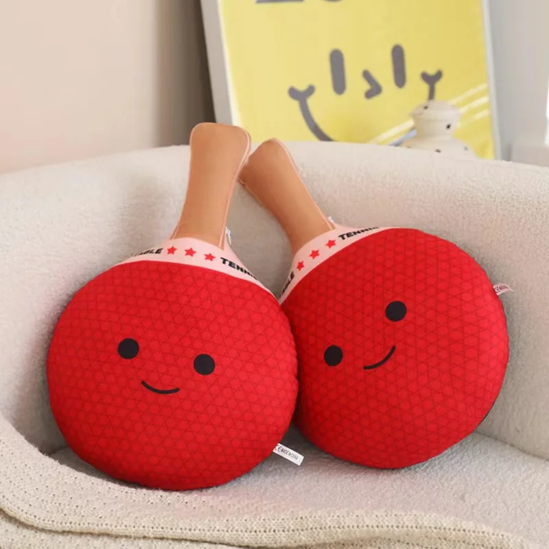 Cute & Stuffed Animal Combo 42cm Simulation Table Tennis Racket Plush Ideal Christmas & Thanksgiving Gift for Children