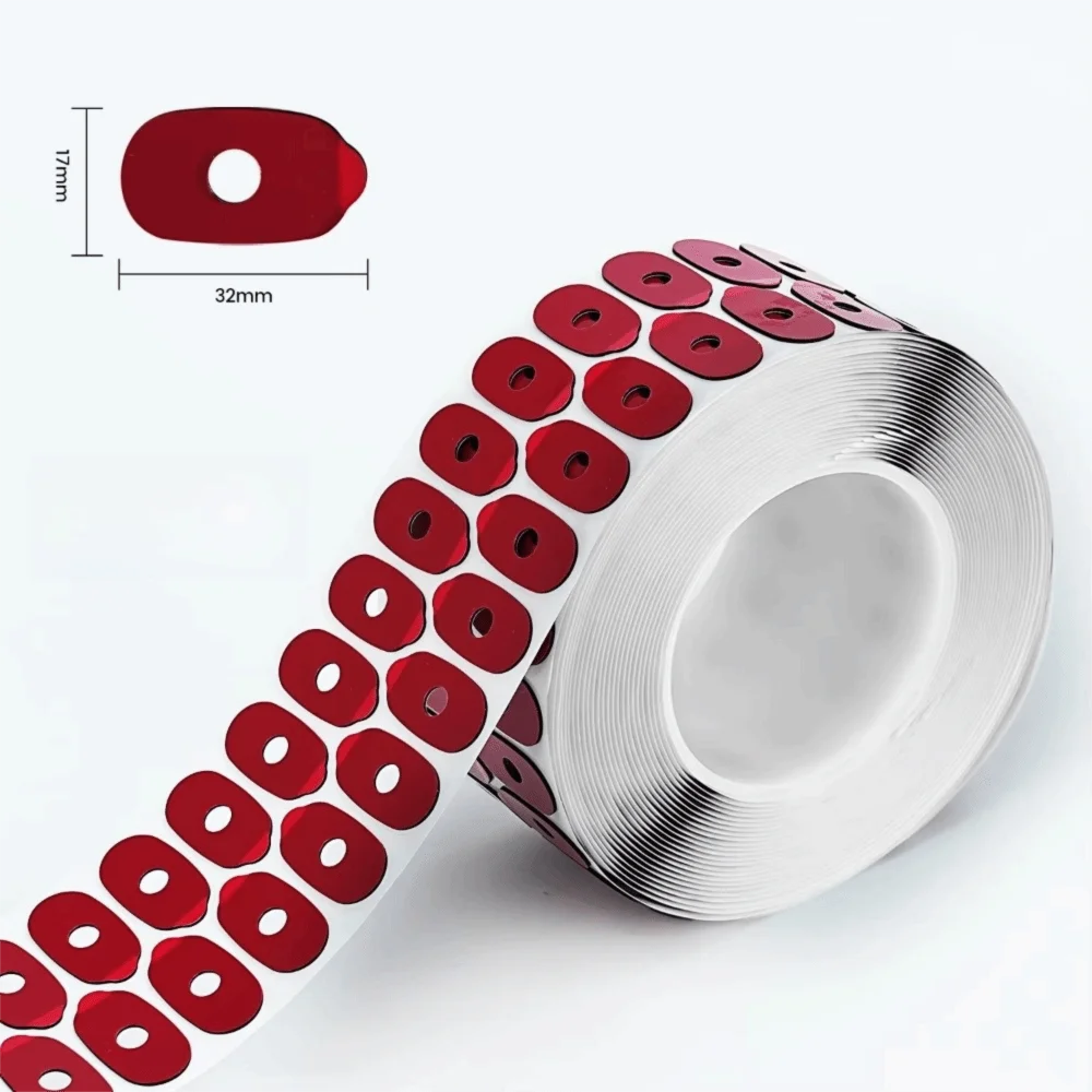 Double Sided Lens Edging Blocking Pads Non-Slip High Quality Optical Adhesive Sticker Red Lens Processing Accessories