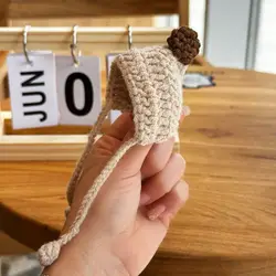 Candy Color Knitted Hat New Mini Fashion Animal Doll Hat Cute Plush Doll Accessories for 10cm Cotton Dolls