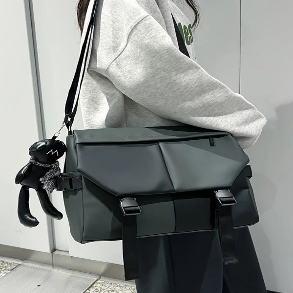 Водонепроницаемая сумка через плечо с несколькими карманами в повседневном стиле, водонепроницаемая сумка-мессенджер, унисекс, нейлоновая сумка большой вместимости