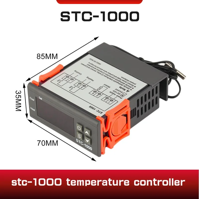 STC-1000 STC 1000 LED Digital Thermostat for Incubator Temperature Controller Thermoregulator Relay Heating Cooling 12V 24V 220V