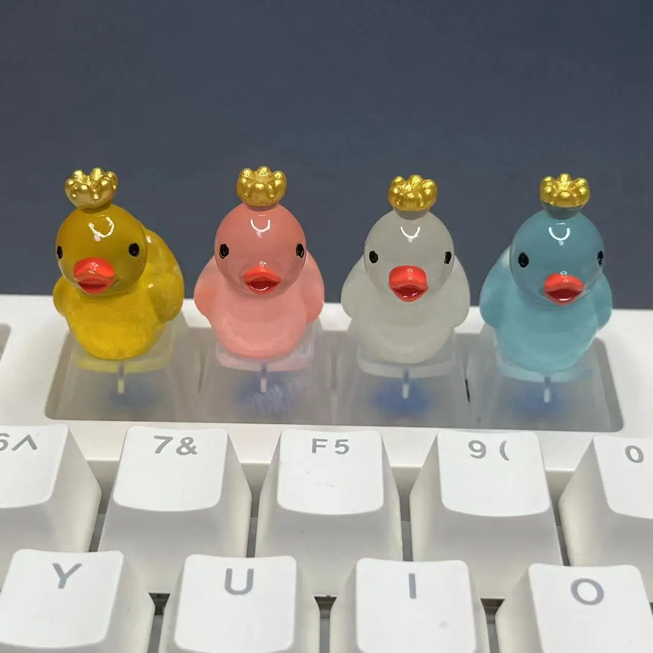 Little Duck Keycaps Luminous 3D Creative Personalized Customization Supplement Game Mechanical Keyboard Keycaps