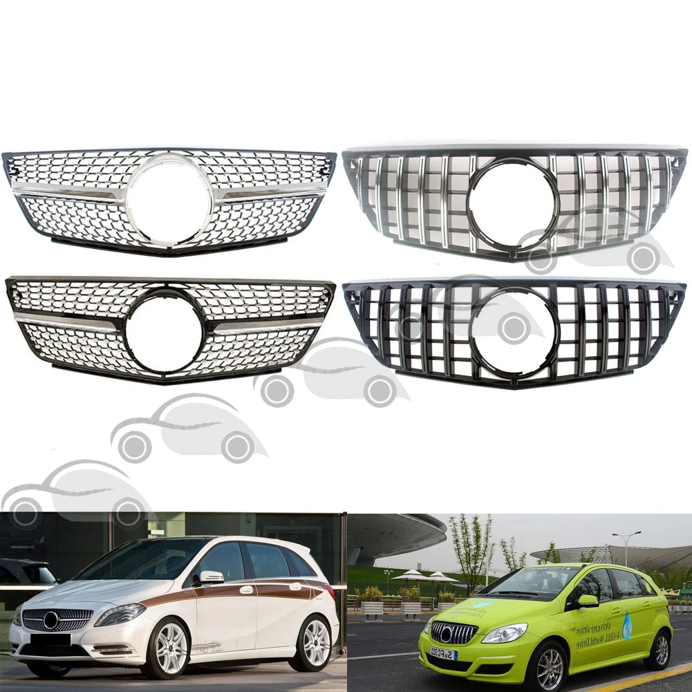 

Front Grill Center Hood Modified Grille Vent Bumper For Mercedes-Benz W245 B-Class B150 B160 B170 180 B200 2009 2010 2011