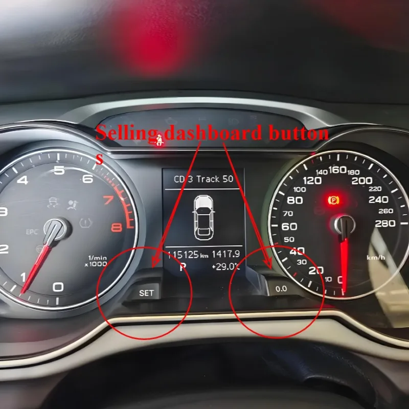 

For Audi A4 Q5 Instrument Panel SET Button 0.0 Button 1pcs