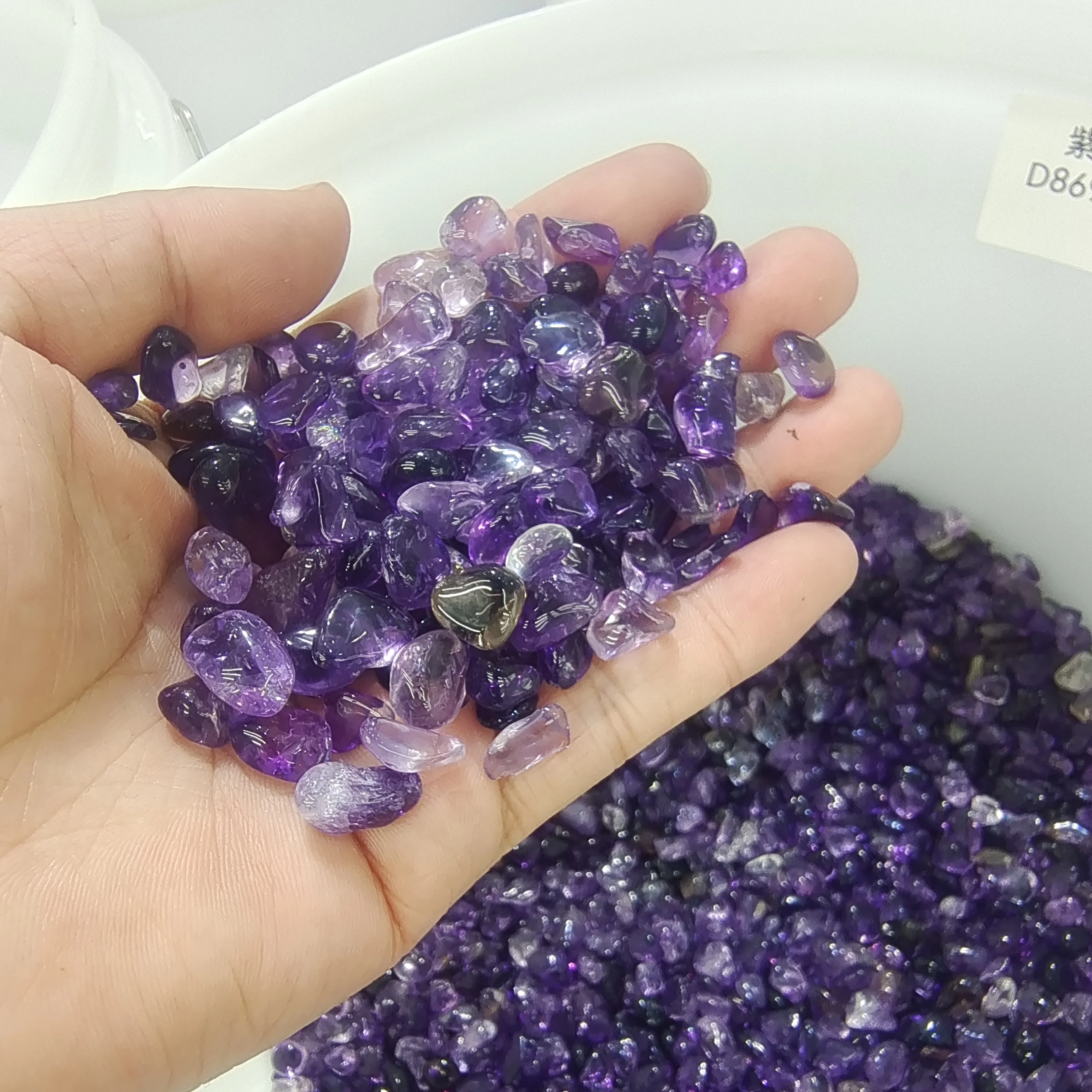 5-7mm 1000g beautiful Natural Pure Amethyst Purple Quartz Crystal Tumbled Bulk Stones Gravel Reiki Natural Quartz Crystals