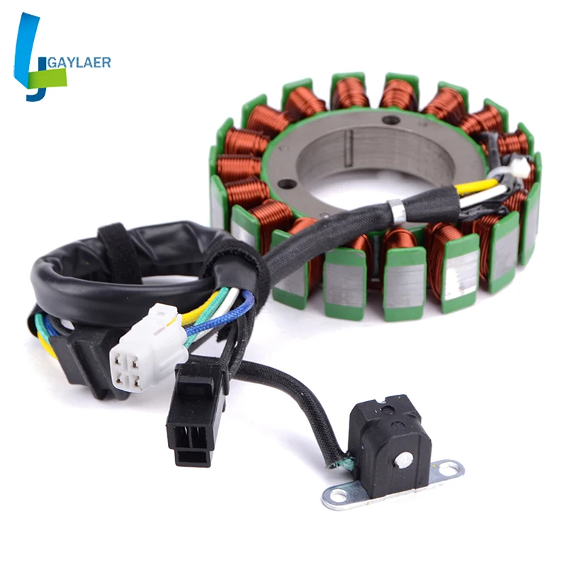 Motorcycle Stator Coil for Suzuki LTA500 Vinson 4WD 2002-2007 Generator Magneto 32101-09F40 32101-09F30