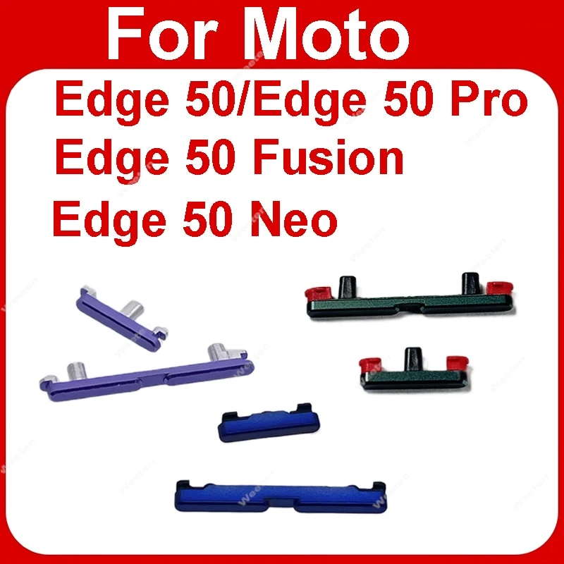 On OFF Power Volume Button For Motorola MOTO Edge 50 Fusion Edge 50 Neo Pro Power Volume Side Key Flex Cable Replacement Repair