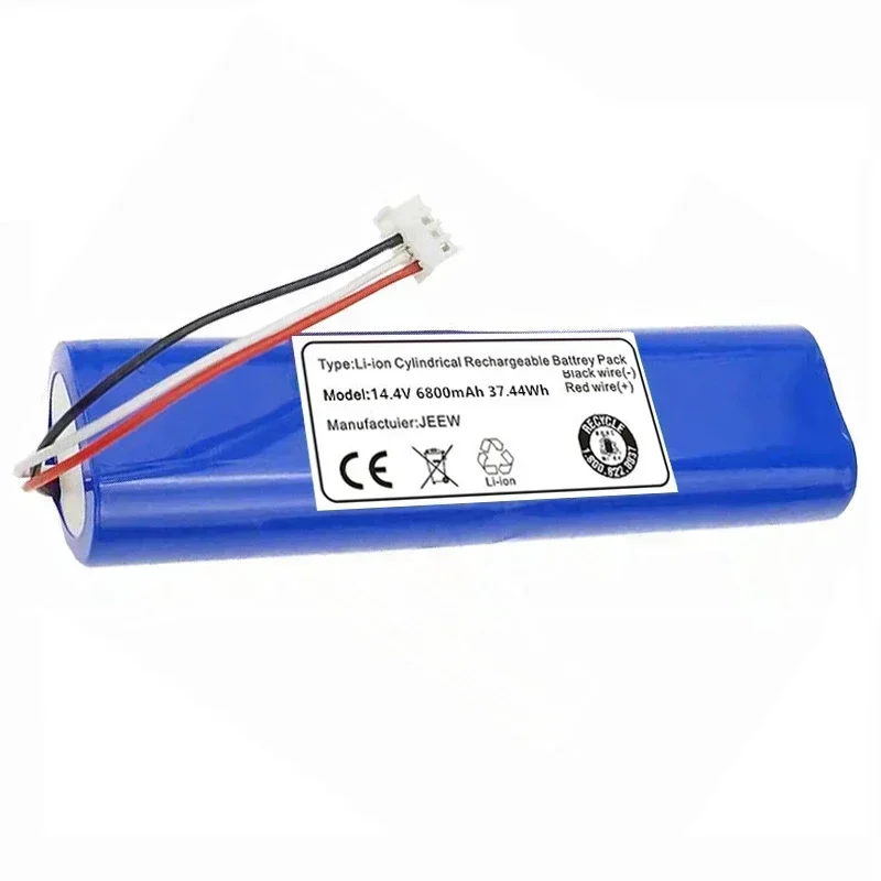 Free shipping  100% New 14.4V 4800mAh Robot Vacuum Cleaner Battery Pack for Ecovacs Deebot Ozmo 900 901 905 930 937