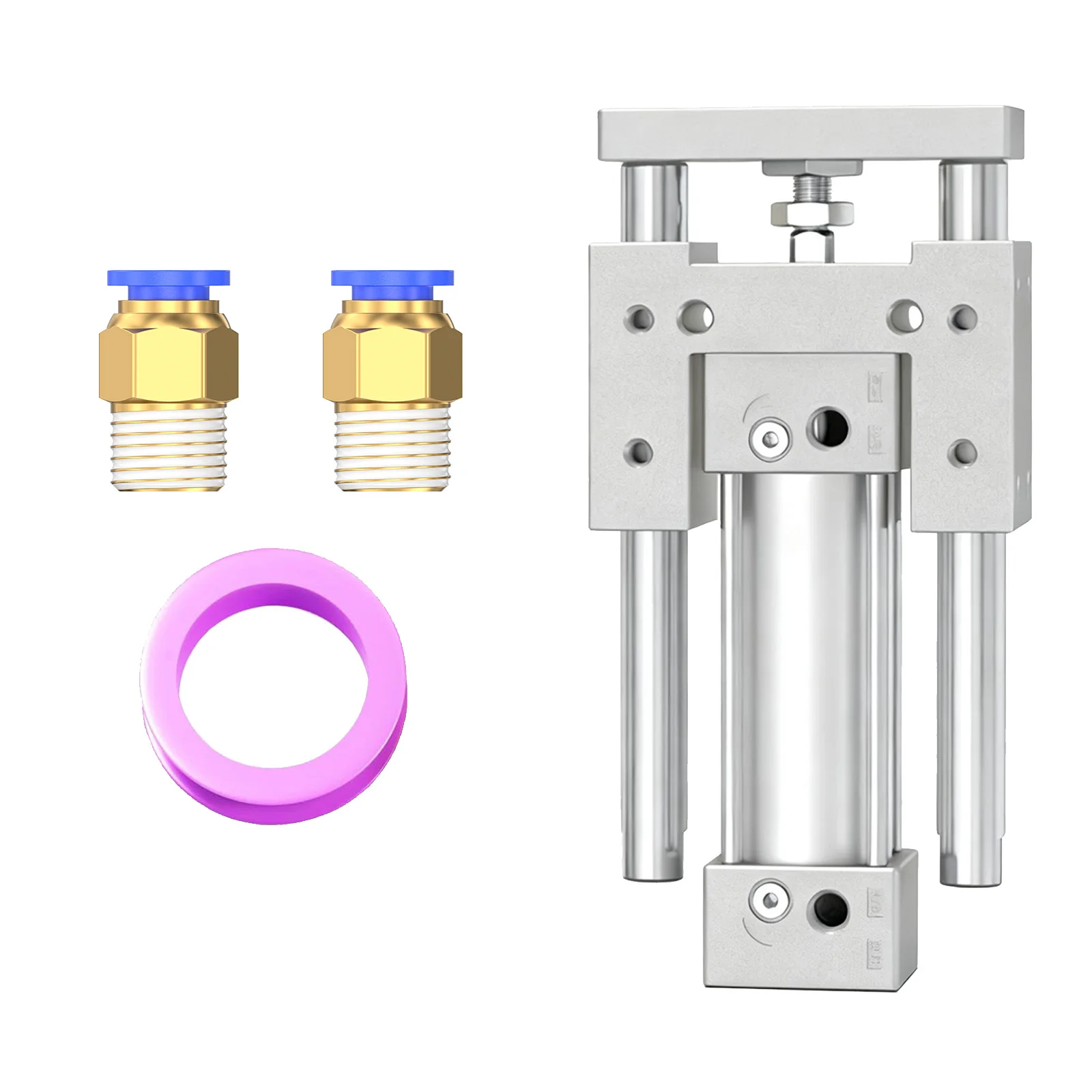 

SC cylinder fixed guide bracket air pressure telescopic cylinder three-axis three bar with guide rod pressure cylinder SC32-50