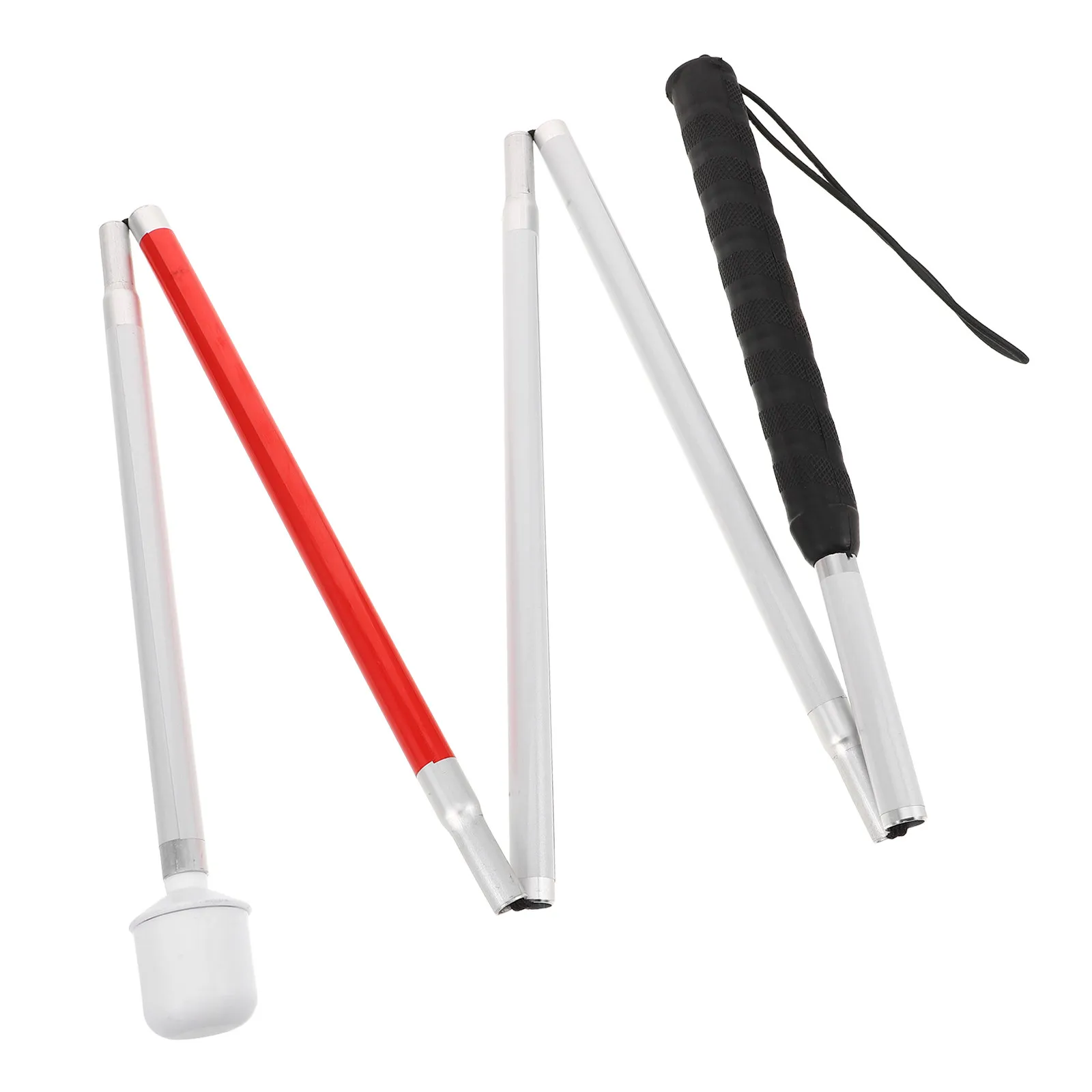 

Складная трость из алюминиевого сплава с утолщенной противоскользящей ручкой, портативная складная трость для пожилых людей, для путешествий и ходьбы