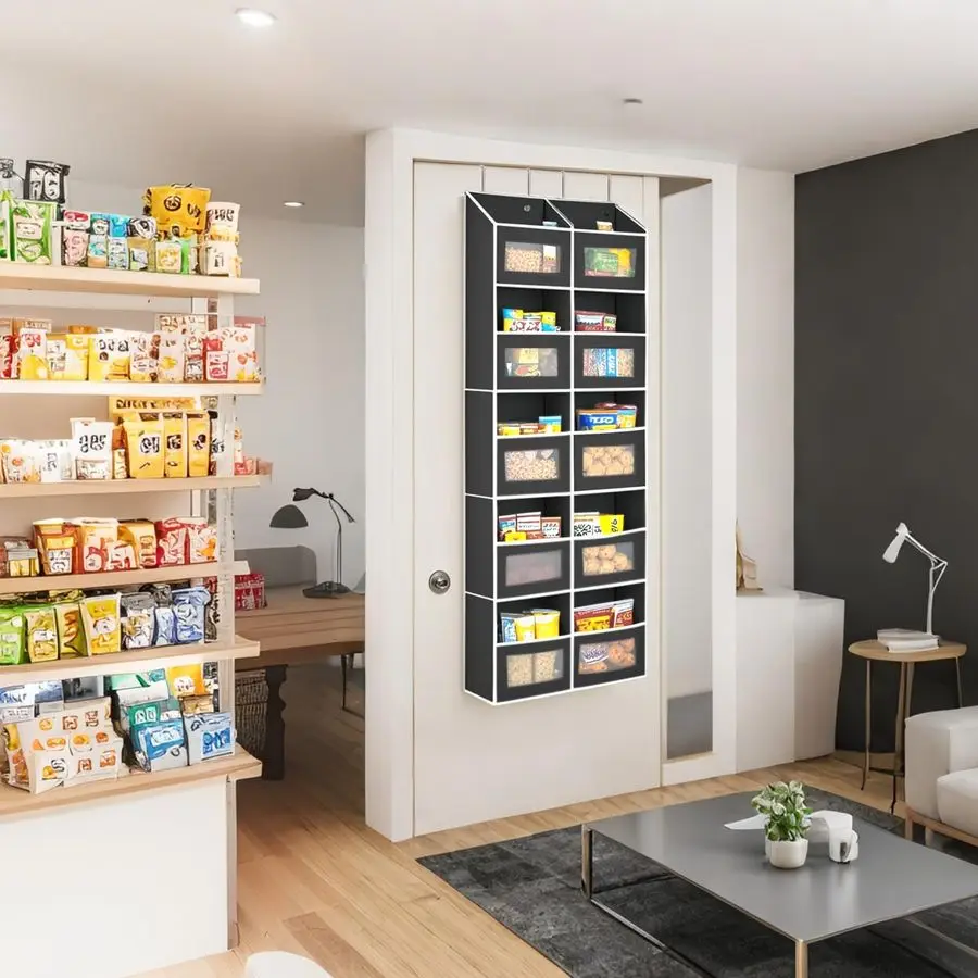 

Over the Door Organizer Hanging 10 Compartments, 80 lbs Load Behind Door Stuffed Animal Storage, Extra Large Toys Storage Organi