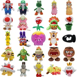 Super Mario Bros. Wonder Plush Toy Mairo Luigi Princess Peach Daisy Toad Toadette Yoshi Soft Stuffed Dolls Nabbit Skedaddlers