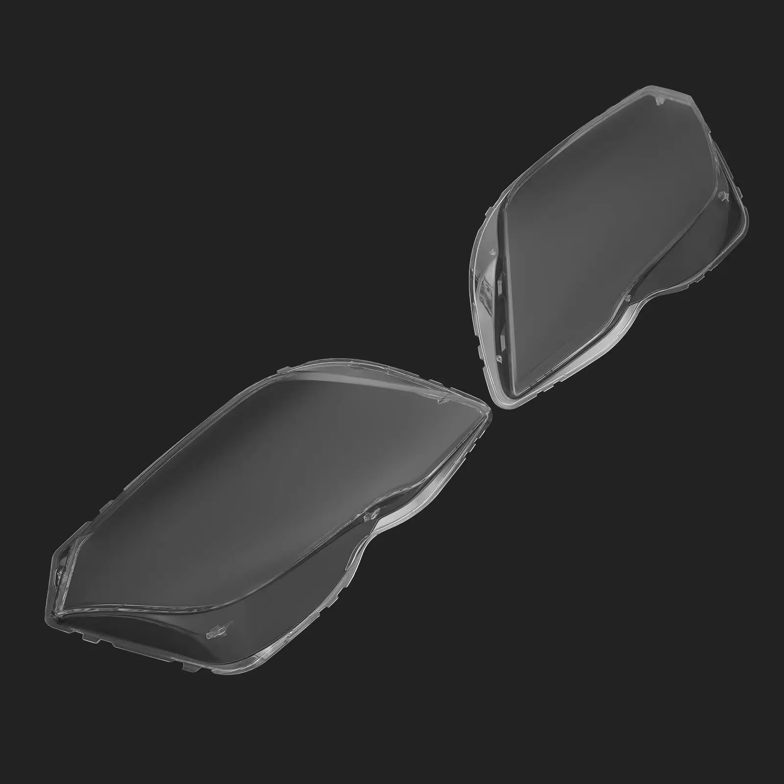 LOYALHEARTDY Headlight Plastic Cover Replacement for Mercedes Benz GLK X204 GLK250 GLK280 GLK300 GLK350 2013-2015, Pair Front He