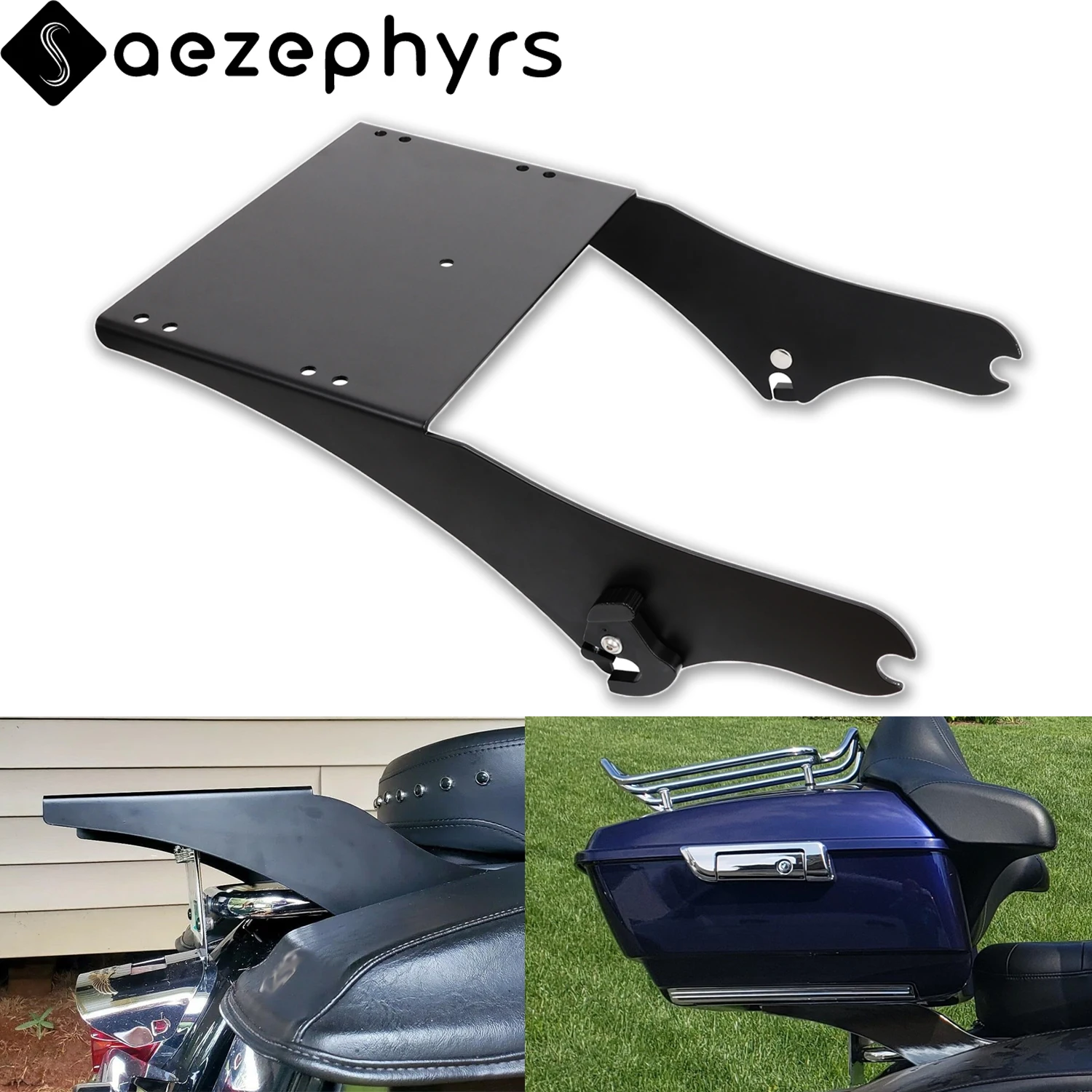 

Motorcycle Detachable Trunk Mount Luggage Rack Tour Pack Pak Bracket For Harley Tourin Electra Street Glide Road King 1997-2008