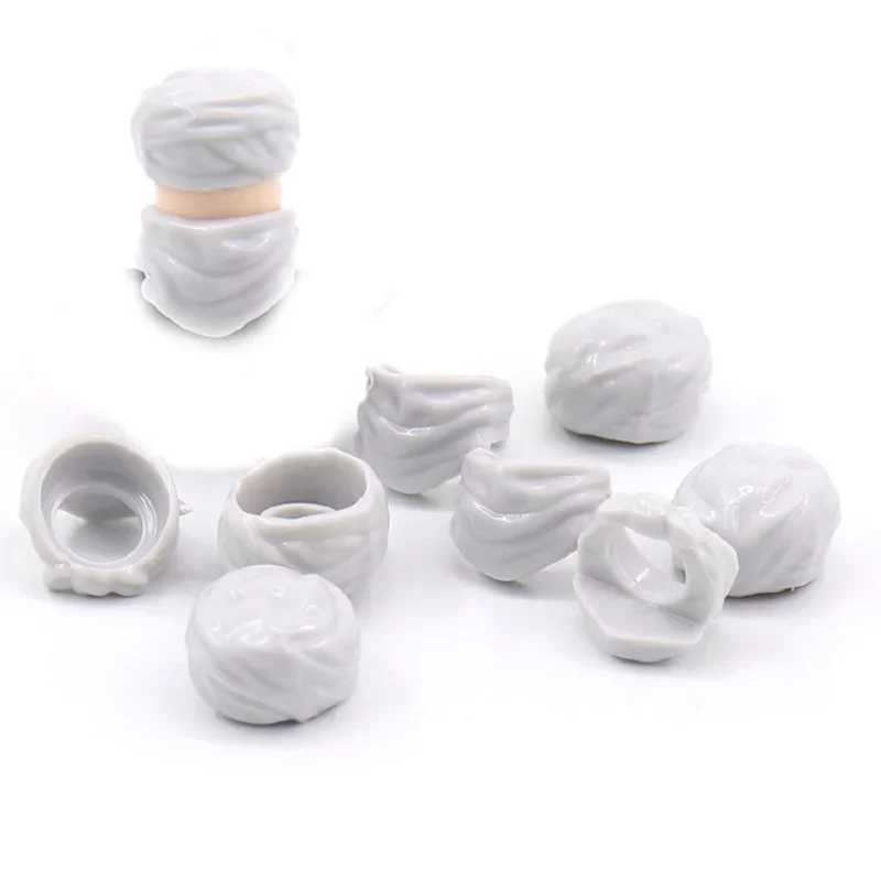

MOC 10PCS Part Bricks Head Keffiyeh Building Blocks Set Believer Scarf Mask Compatible Figures Particle Toys Birthday Kids Gifts