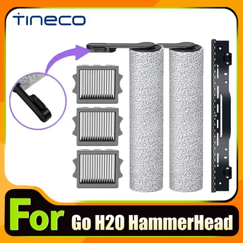 อุปกรณ์เสริมสำหรับเครื่องทำความสะอาดพื้น Tineco GO H20 HammerHead Mess Detect แปรงลูกกลิ้ง ฟิลเตอร์ HEPA ผ้าเช็ดทำความสะอาด แถบทำความสะอาด อะไหล่ทดแทน