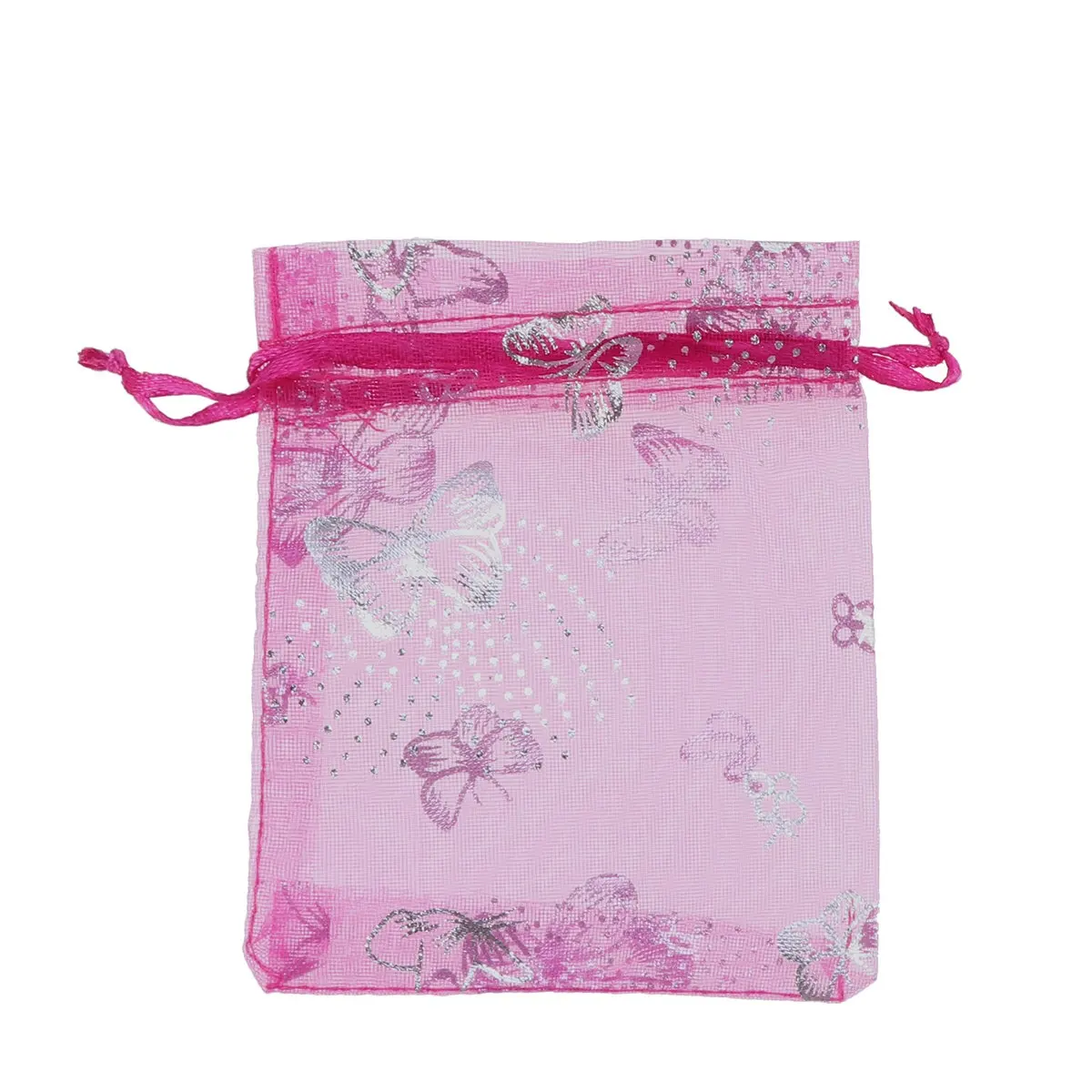 50 bolsas pequeñas de color rosa para regalo, bolsas para joyería, bolsas para fiestas de boda, recuerdos para invitados