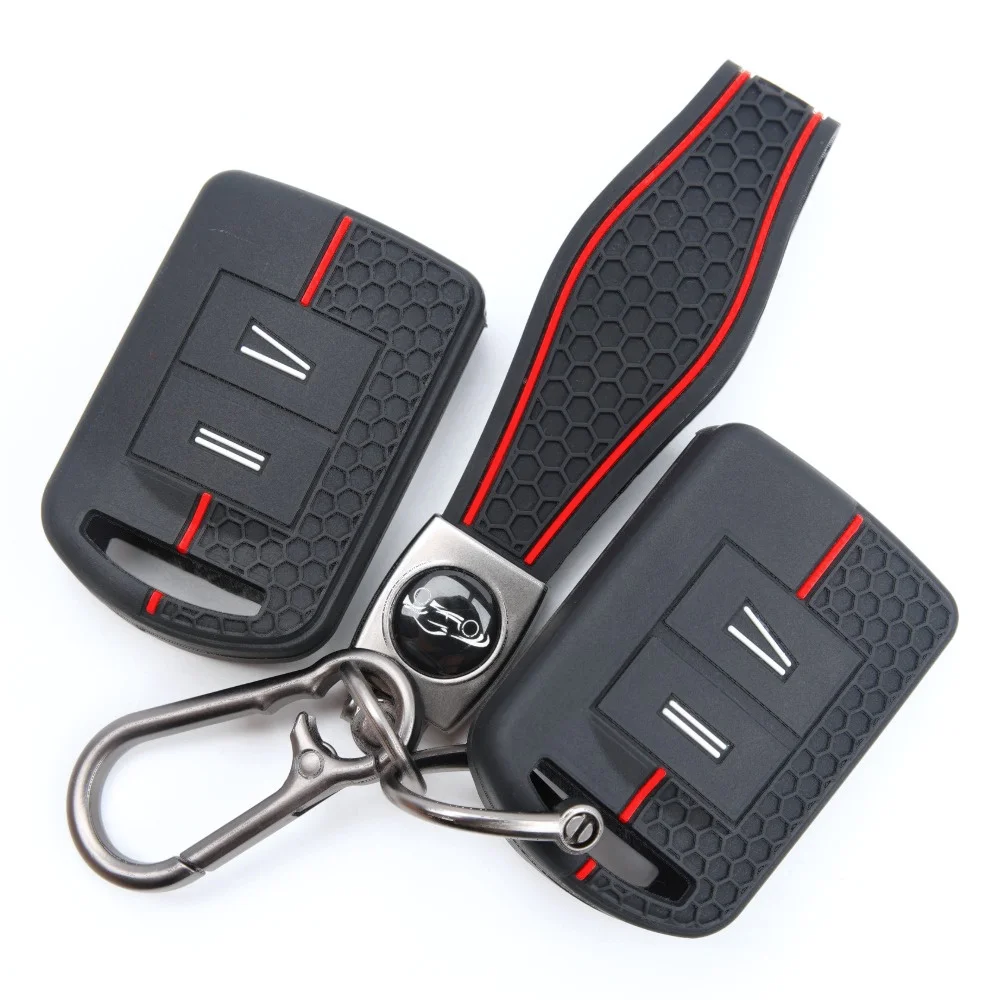 Soft Key Cover For Opel Agila Corsa C Combo Meriva Tigra For Vauxhall Agila Corsa C Combo Meriva Tigra with carabiner lanyard