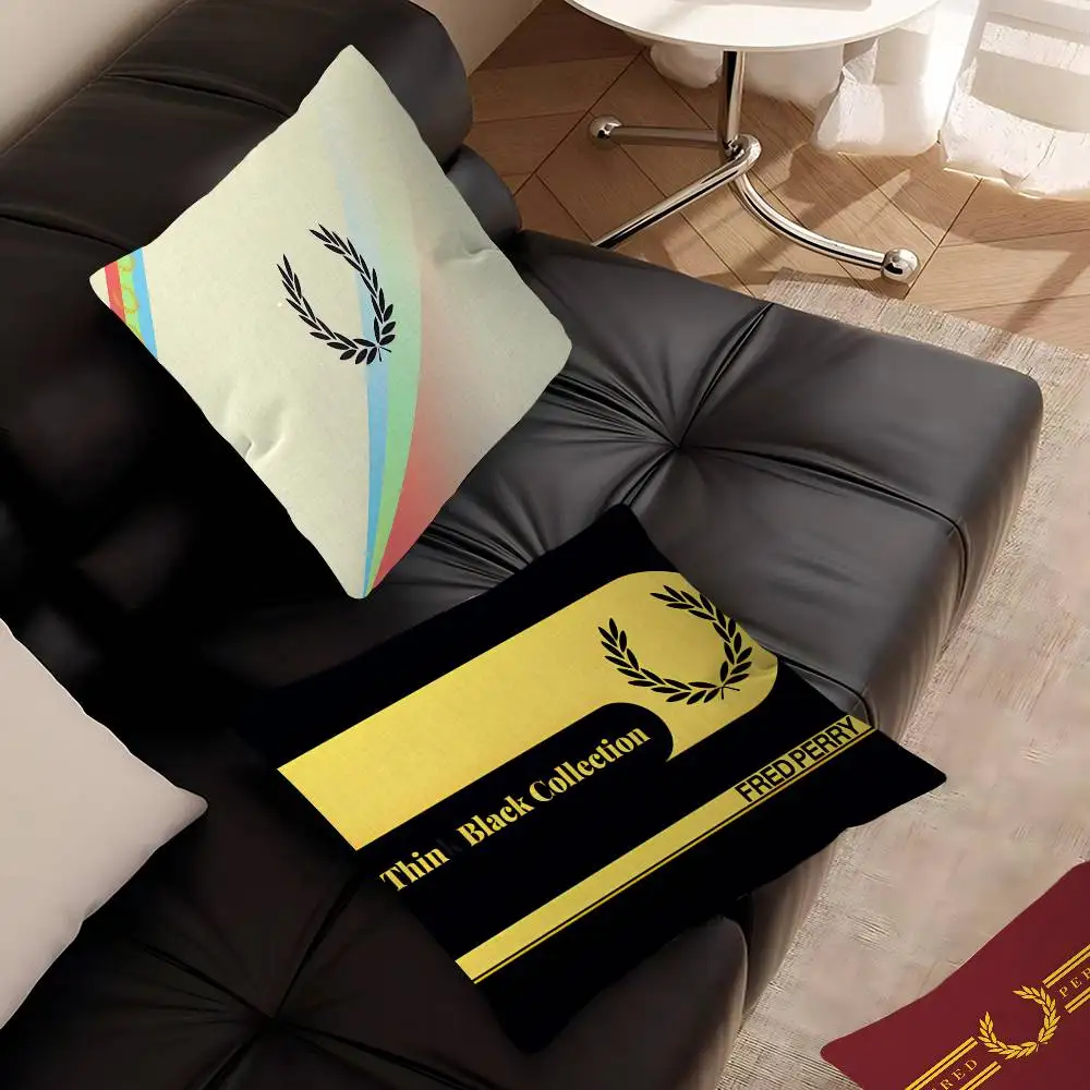 FRED PERRY LOGO Personalized Pillow Dust Cover Bedroom Kids Party Decoration Pillowcase Birthday Children Gift
