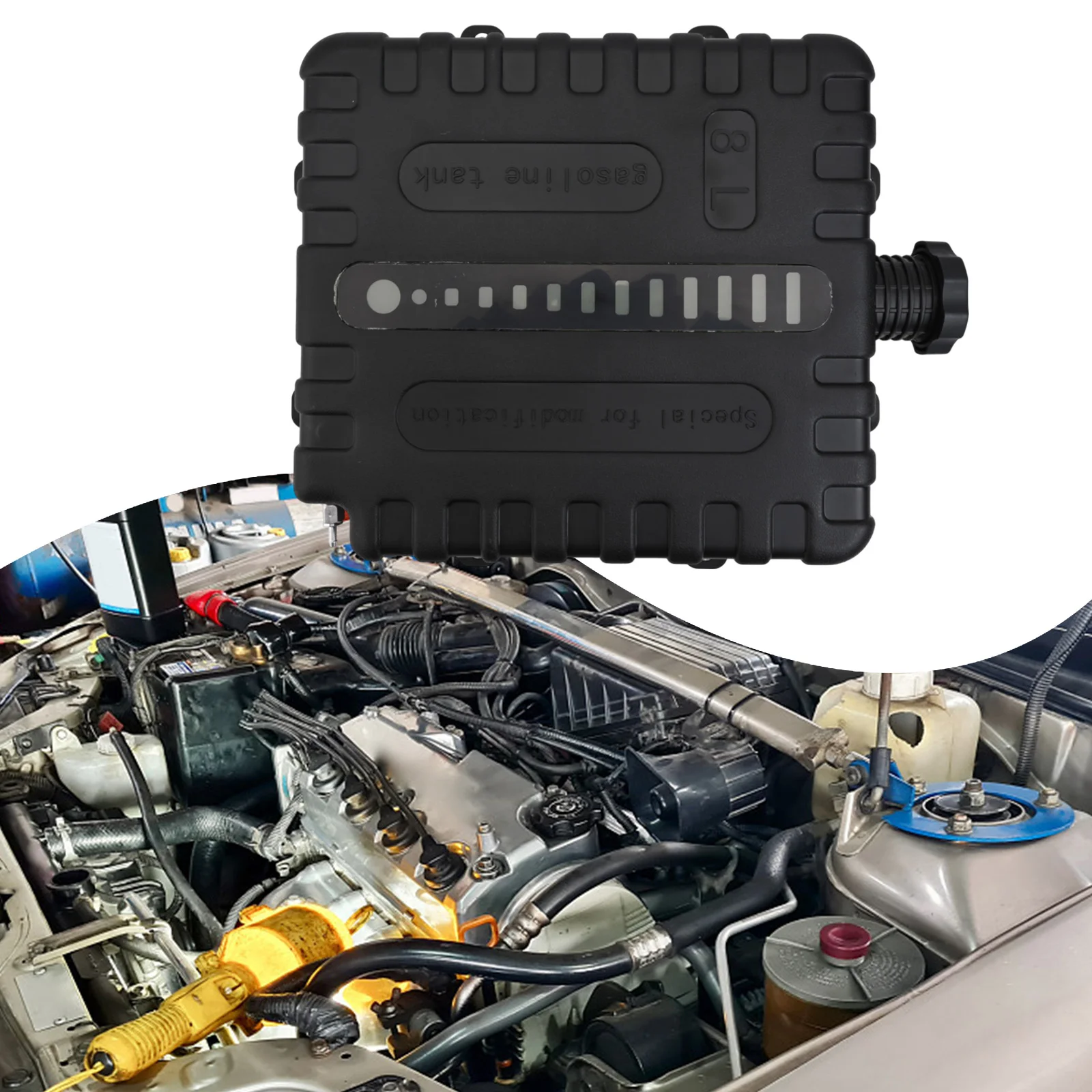 Auto-Kraftstofftank, Luft-Diesel-Heizungstank zur Lagerung zum Betankung, PP-verdicktes Material, 8 l, große Kapazität, einfacher Transport